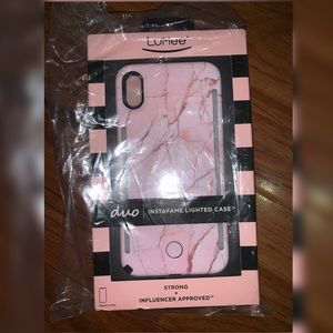 ( NEW) iPhone Xs Max Marble Pink LuMee Case 😍